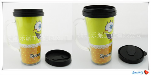 【供應(yīng)熱銷雙層塑料卡紙杯 透明色塑料杯】價格,廠家,圖片,杯子,永康市樂達五金制造廠-